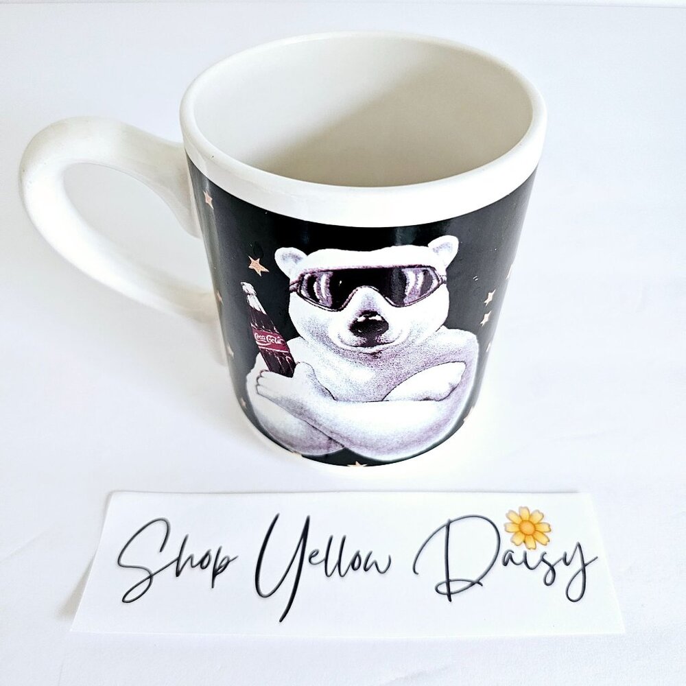 Vintage 90s Coca-Cola Gibson Polar Bear Ceramic‎ Mug 1998 ~F183.1